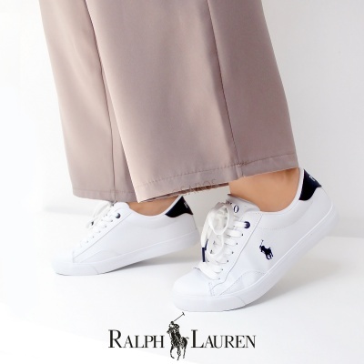Sapatilha Polo Ralph Lauren Theron Rf104105 Branco E Azul