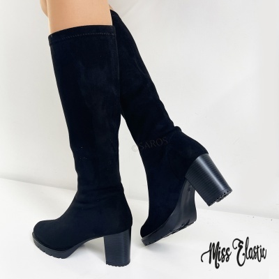 Bota Miss Elastic 77674 Preto