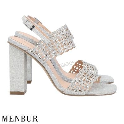 Sandália Menbur 23652 Prata