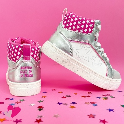 Botim Agatha Ruiz De La Prada 241955 Branco Com Varias Cores