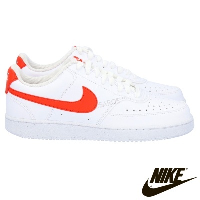 Sapatilha Nike Court Vision Low Dh2987 108 Branco e Laranja