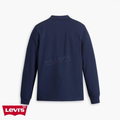 Camisola masculina Levi's azul escura vista de costas