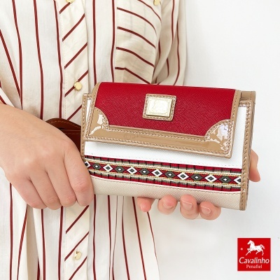 Carteira Cavalinho Twist 26130202 Multi-vermelho