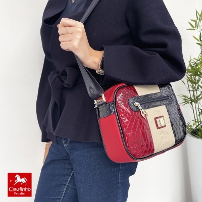 Mala De Tiracolo Cavalinho Honor 18190190 Multi-vermelho