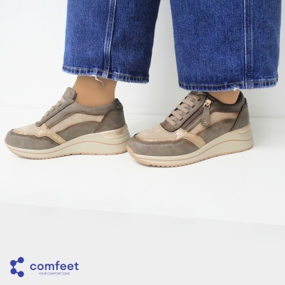 Sapatilha Comfeet 25222-34 Multi-bege