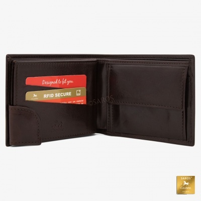 Carteira de Homem em pele Cavalinho 28610512 em Castanho