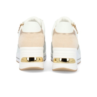 Sapatilha Lapierce Ds28 Branco E Dourado