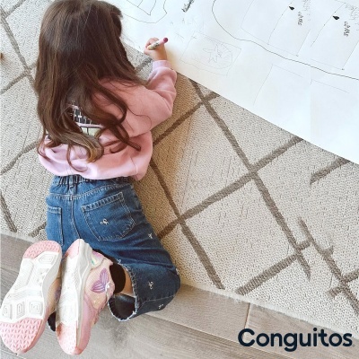 Sapatilha Conguitos Sereia Luzes Cosh261028 Multi-rosa