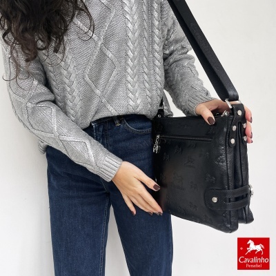 Mala De Tiracolo Cavalinho Cavalo Lusitano 18090390 Preto