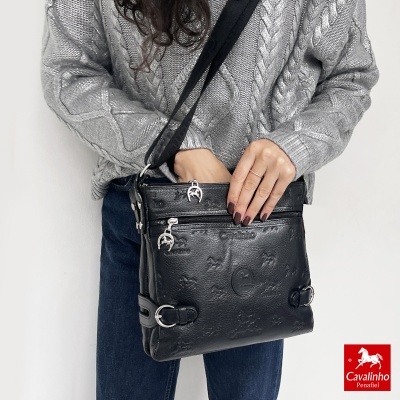 Mala De Tiracolo Cavalinho Cavalo Lusitano 18090390 Preto