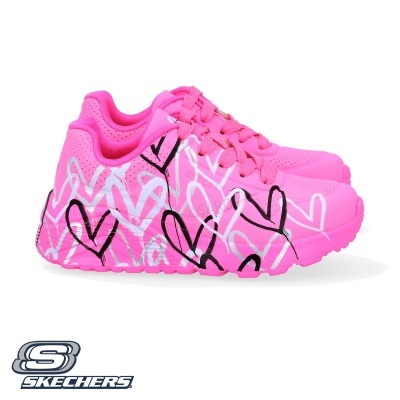 Sapatilha Skechers Uno Lite Metallic 314067l Multi-rosa