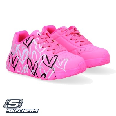 Sapatilha Skechers Uno Lite Metallic 314067l Multi-rosa