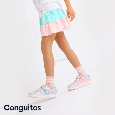 Sapatilha Conguitos Luzes Cosh224048 Multicolor