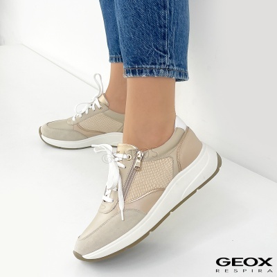 Sapatilha Geox Cristael D45mxe Taupe