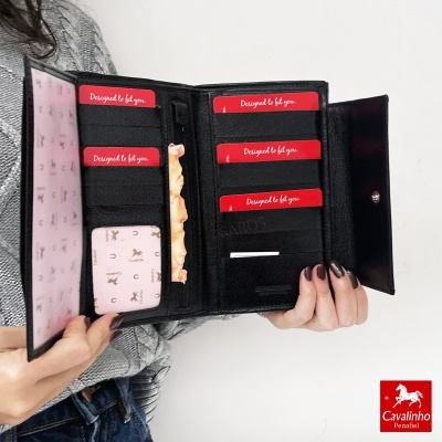 Carteira Cavalinho Cavalo Lusitano 28090222 Preto