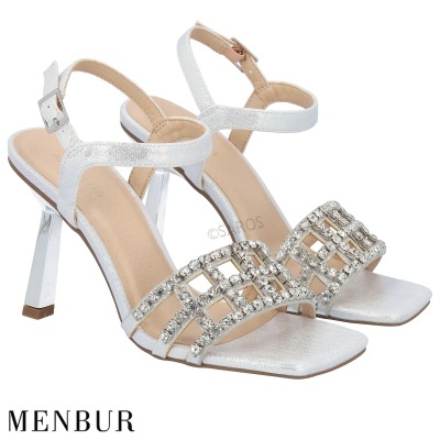Sandalia Menbur 23889 Prata
