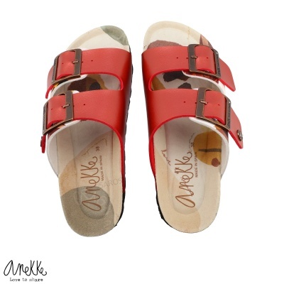 Chinelo Anekke Smart 40371 Multi-vermelho