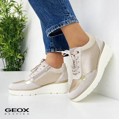 Sapatilha Geox Ilde D25raa Bege