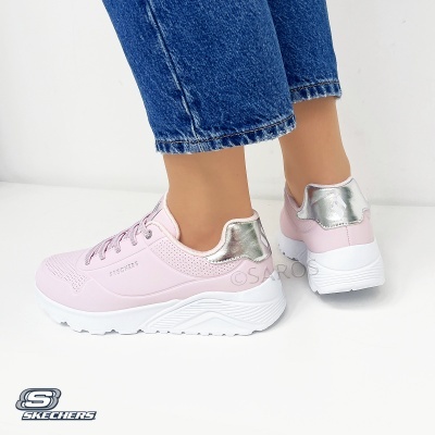 Sapatilha Skechers Uno Lite Metallic 310384l Multi-rosa