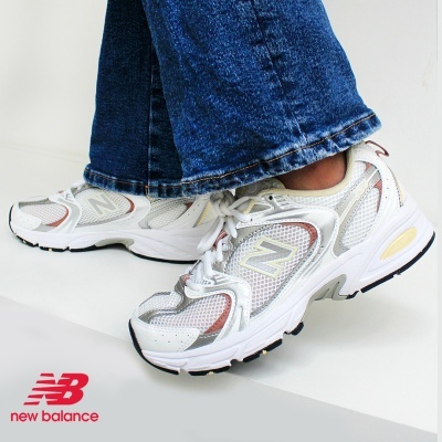 Sapatilha New Balance 530 Mr530 Sga Branco Com Rosa