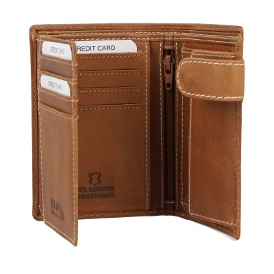 Carteira Jaguar Crazy Horse 1932 Taupe