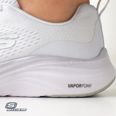 Sapatilha Skechers Vapor Foam Midnight 150025 Branco E Prateado