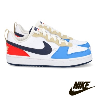 Ténis Nike coloridos com logo Swoosh preto nas laterais