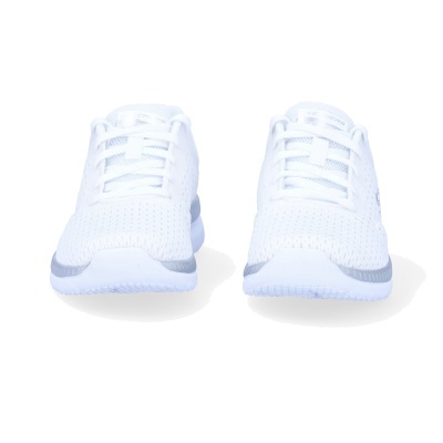 Sapatilha Skechers Bountiful 12607 Branco E Prateado