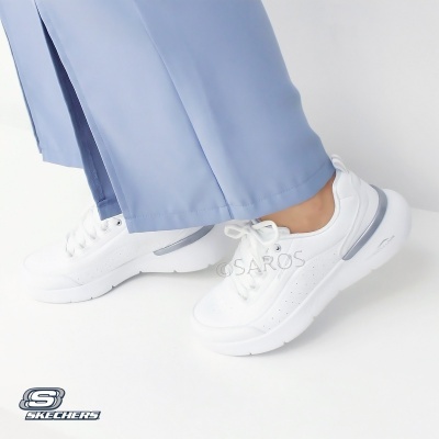 Sapatilha Skechers Skech Air Dynamight 150373 Branco E Prateado