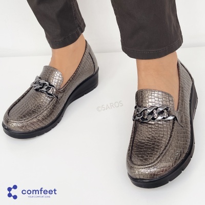 Sapato Comfeet Conforto 24222-28 Bronze