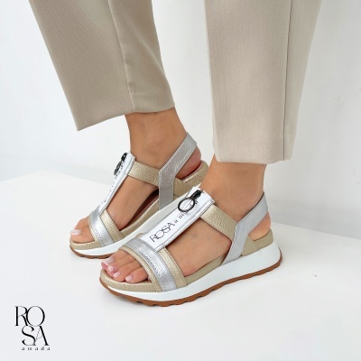 Sandalia Rosa Amada 494j210m Ouro