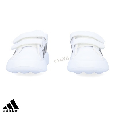 Sapatilha Adidas Grand Court Id5274 Branco E Prateado