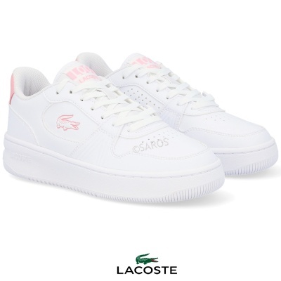 Sapatilha Lacoste L003 Set Jr 48suj0003 1y9 Branco Com Rosa