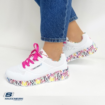 Sapatilha Skechers Uno Lite 314976l Multi-branco