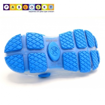 Sola de calçado infantil azul antiderrapante PABLOSKY