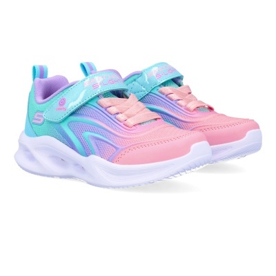 Sapatilha Skechers Sola Glow Luzes 303713l Azul Claro