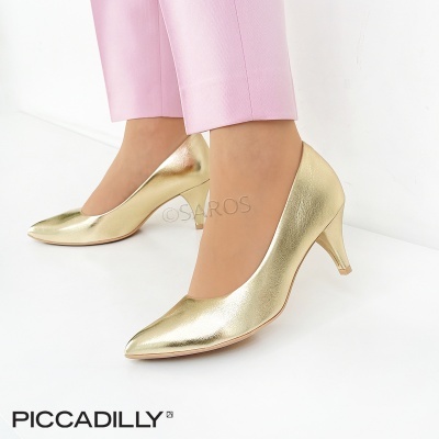 Sapato Stiletto Piccadilly 745050 Ouro