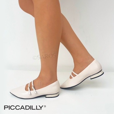 Sapato Piccadilly Mary Jane 279041 Bege