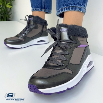 Sapatilha Skechers Uno - Cozy On Air 310518 Cinza