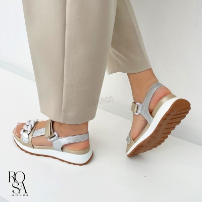 Sandalia Rosa Amada 494j208m Ouro