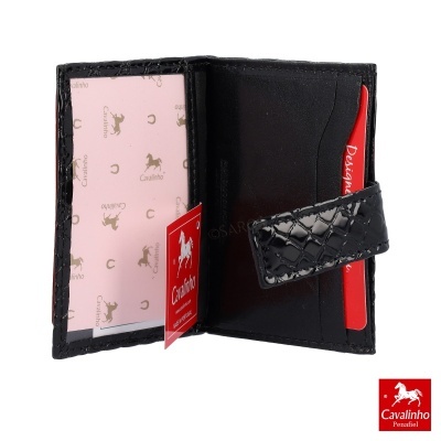 Porta-cartões Cavalinho Galope 28170576 Preto