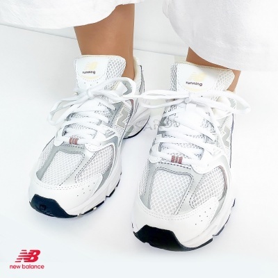 Sapatilha New Balance 530 Gr530 Ga Branco Com Rosa