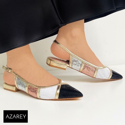 Sapato Azarey 562h253 Multi-preto