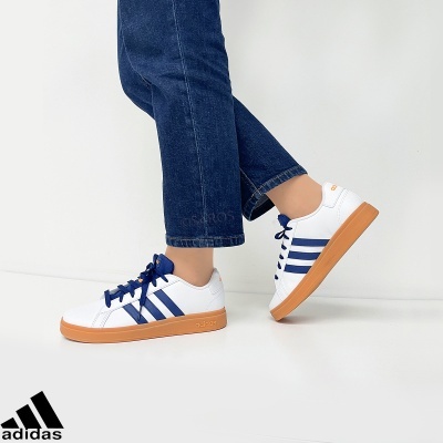 Sapatilha Adidas Grand Court Ji0969 Multi-branco