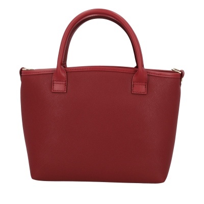 Mala de mão vermelha em material sintético