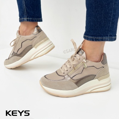 Sapatilha Keys K-11220 Multi-bege