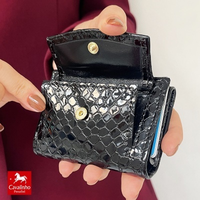 Porta-cartões Cavalinho Galope 28170234 Preto