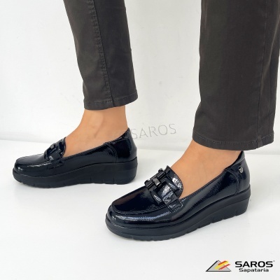 Sapato Mysoft Conforto 25m585 Preto