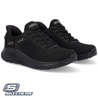 Sapatilha Skechers Bobs Squad Chaos 117497 Preto