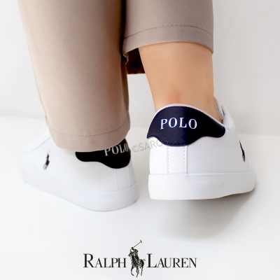 Sapatilha Polo Ralph Lauren Theron Rf104105 Branco E Azul